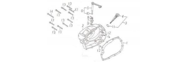 Kurbelgehäuse rechts