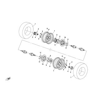 Pos.11 - Bremsscheibenschraube M8x1,25x19 Gewindelänge - CFMOTO CForce 520L