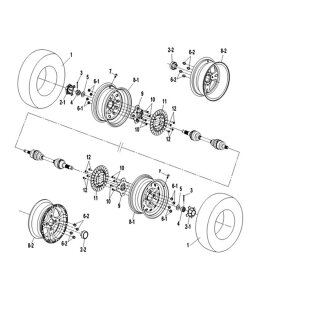 Pos.12 - Bremsscheibenschraube M8x1,25x19 Gewindelänge - CFMOTO CForce 550