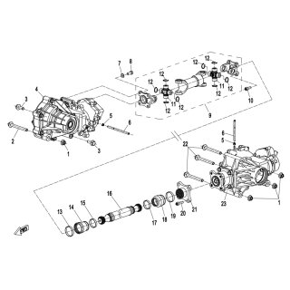 Pos.23 - Differentialgetriebe hinten - CFMOTO CForce 600 EPS Anniversary Edition