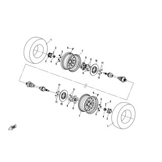Pos.11 - Bremsscheibenschraube M8x1,25x19 Gewindelänge - CFMOTO CForce 820 XL DLX EPS-EU4