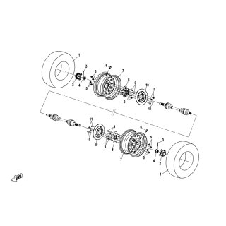 Pos.11 - Bremsscheibenschraube M8x1,25x19 Gewindelänge - CFMOTO CForce 820 XL DLX-EU4
