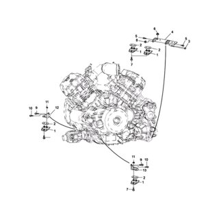 POS.13 - Motorhalterung links - Hisun RS8R RS8 2013