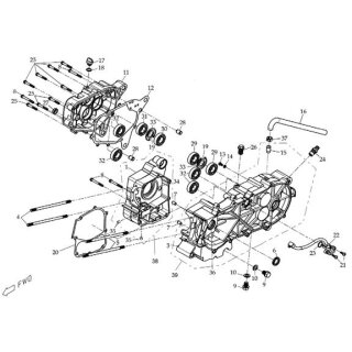 Pos. 12 - Dichtung Getriebe Deckel - Dinli Diabolo DL604 150cc