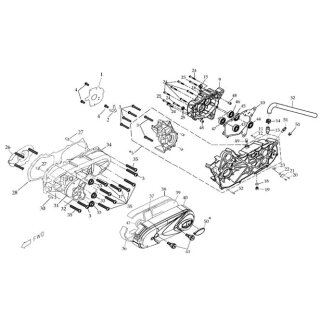 Pos. 10 - Dichtung Getriebe Deckel - Dinli T-Rex 50 - DL601
