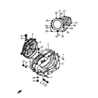 Pos. 15 - oelablassschraube M10x12 (M10*12) 1 - Triton Reactor 450 Crosser