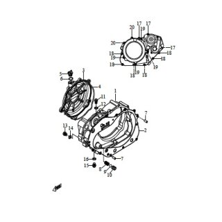 Pos. 03  - aeußerer Kupplungsdeckel 1 - Triton Recator 450 Supermoto