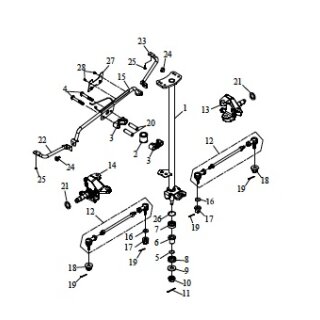 Pos. 14 - Radnabenaufnahme vorn links 1 - Triton Recator 450 Supermoto