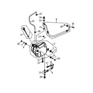 Pos. 08  - Ruecklaufschlauch (Motoroel) 1 - Triton Recator 450 Supermoto