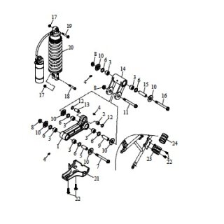 Pos. 16 - Schraube M12x133 M12x133 1 - Triton Recator 450 Supermoto