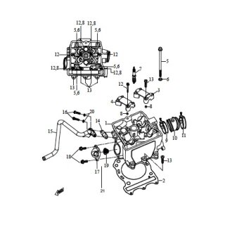 Pos. 02  - Kopfdichtung - Zylinder - Triton Recator 450 Supermoto