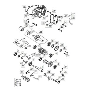 Pos. 37 - Dichtung - Getriebedeckel 1 CMP-4200 1 - Triton Baja 400 Supermoto