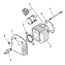 Pos. 6 - Zylinderfußdichtung - Adly ATV 50 V