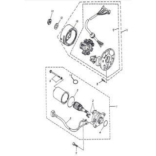 Pos. 11 - Lichtmaschine - Adly ATV 50 II Utility XXL