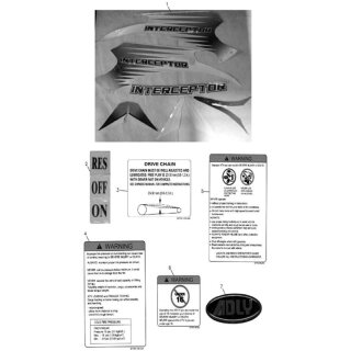 Pos. 07 - ADLY Aufkleber Geschaeumt - Adly ATV 300 Interceptor