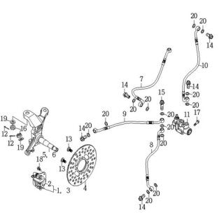 Pos. 13  - Schraube fuer Bremsscheibe M8 - Explorer Trasher 520 SM