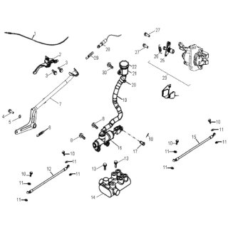 Pos. 12 - Bremsleitung v. Fußbremspumpe z. Verteiler - Aeon Cobra 400